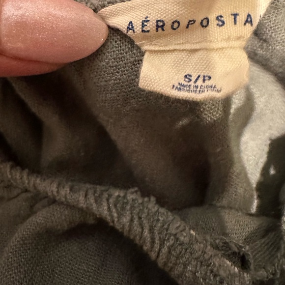 Aeropostale off shoulder elastic waist crop puff sleeve Gypsy mermaid top - Picture 5 of 6